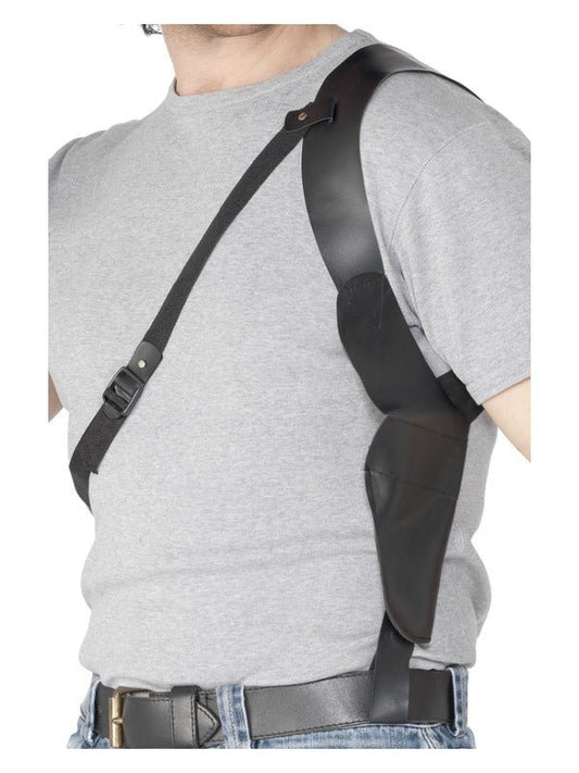 Leather Look Shoulder Holster, Black - Adult Weekender