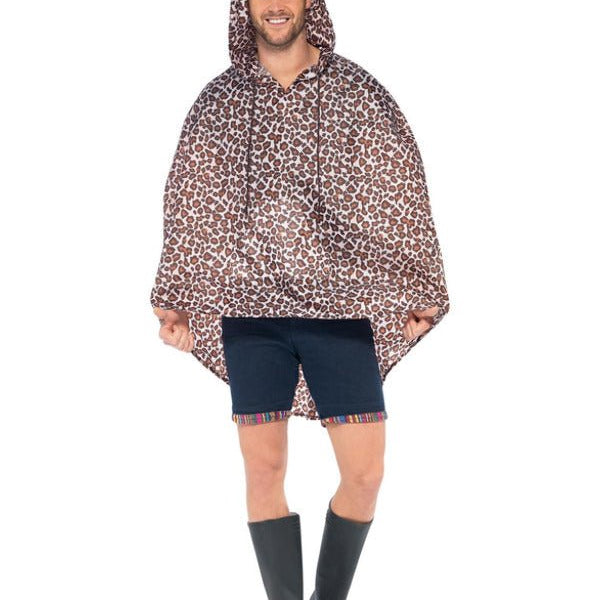 Leopard Party Poncho, Leopard Print - Adult Weekender