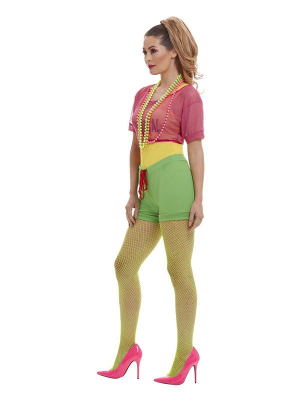 Let's Get Physical Girl Costume, Multi - Coloured - Adult Weekender