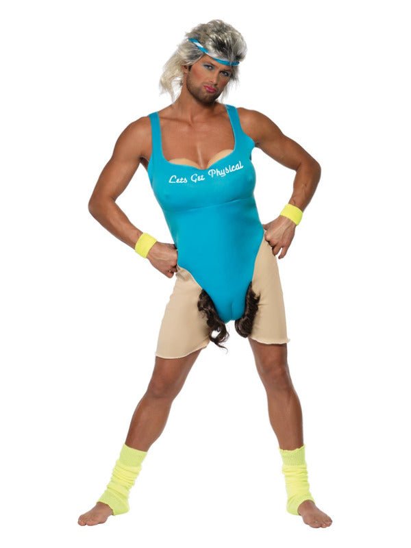 Lets Get Physical, Work Out Costume, Blue - Adult Weekender