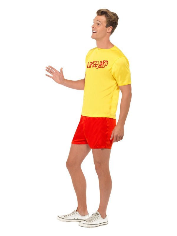 Lifeguard Beach Costume, Yellow - Adult Weekender