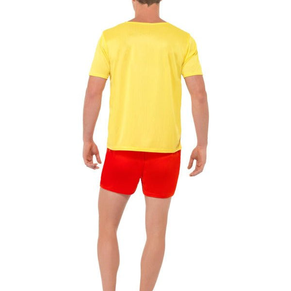 Lifeguard Beach Costume, Yellow - Adult Weekender