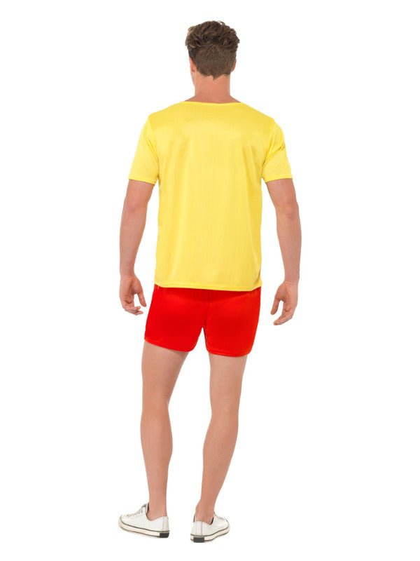 Lifeguard Beach Costume, Yellow - Adult Weekender