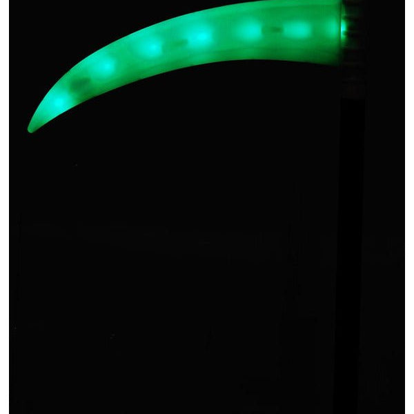 Light Up Green LED Scythe, Adjustable, 5pcs - Adult Weekender