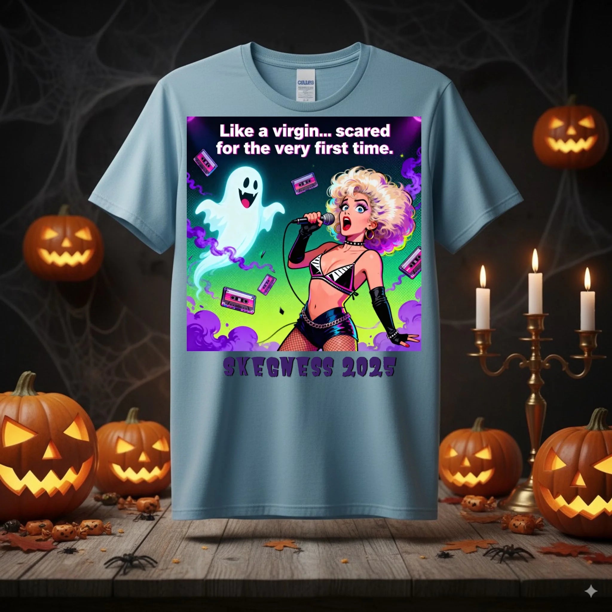 Like A Virgin - Adult Weekender Unisex Heavy T-Shirt - Stags, Hens, Birthdays Halloween - Adult Weekender