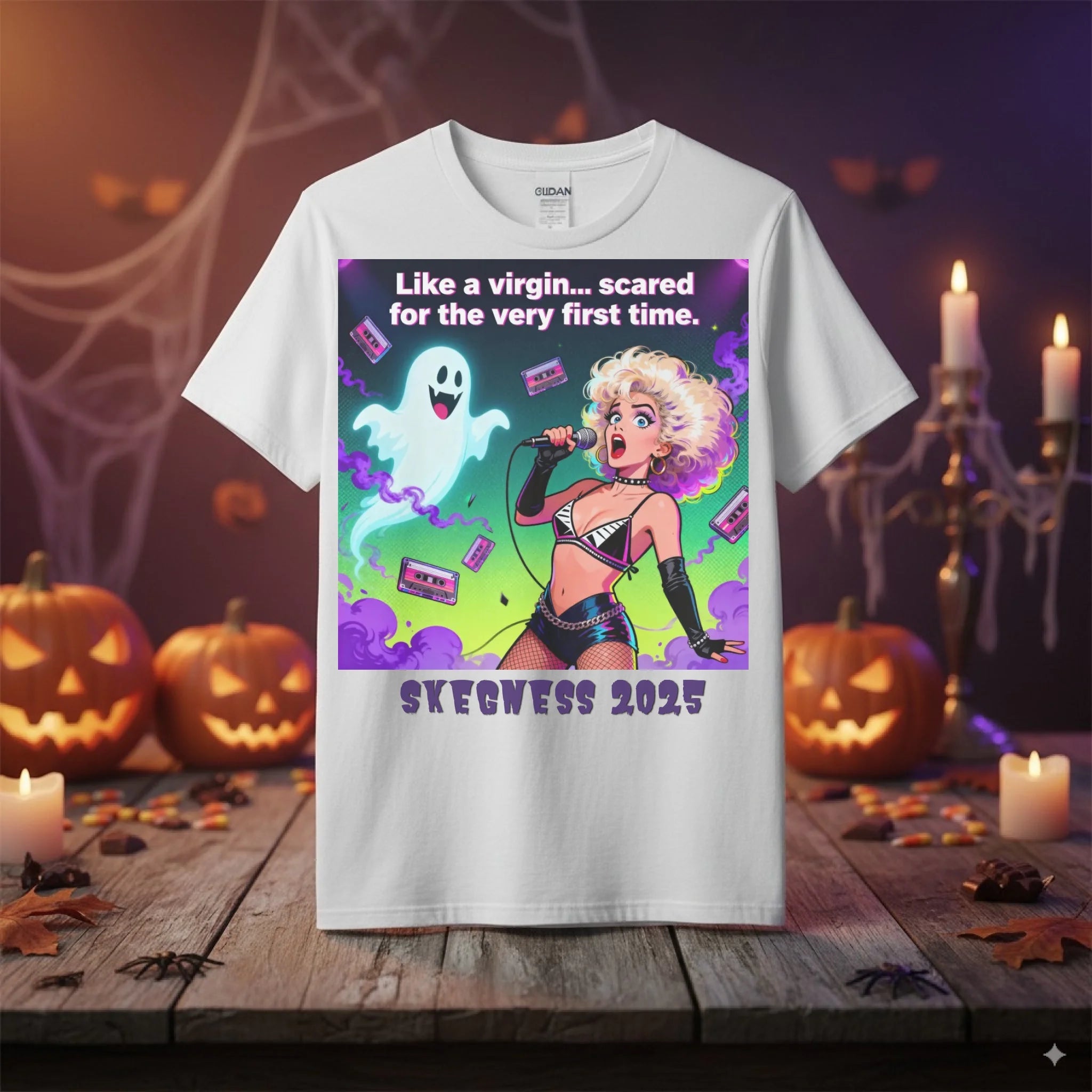 Like A Virgin - Adult Weekender Unisex Heavy T-Shirt - Stags, Hens, Birthdays Halloween - Adult Weekender