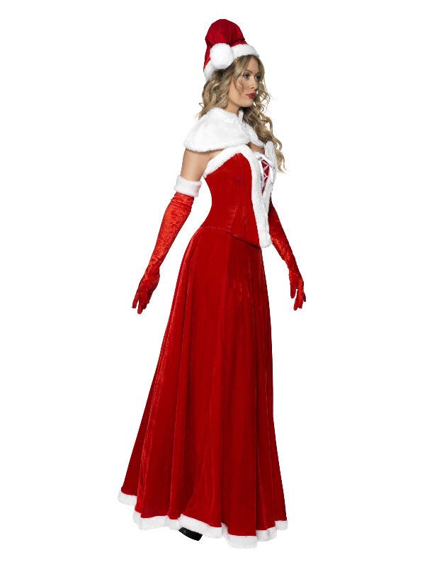Luxury Miss Santa Costume, Red - Adult Weekender