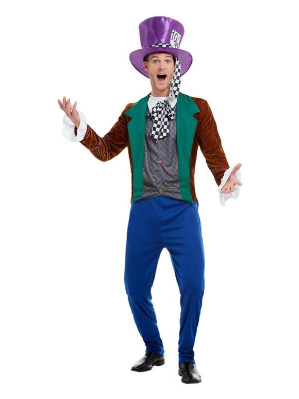 Mad Hatter Costume, Multi - Coloured - Adult Weekender