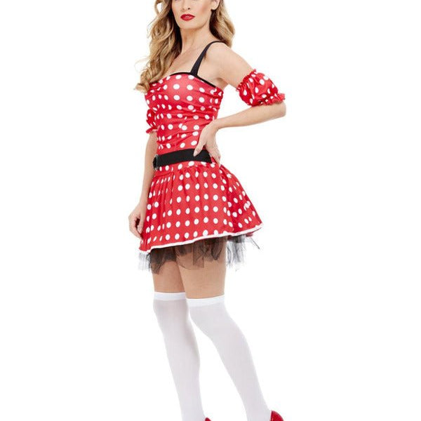 Madame Mouse Costume, Red - Adult Weekender