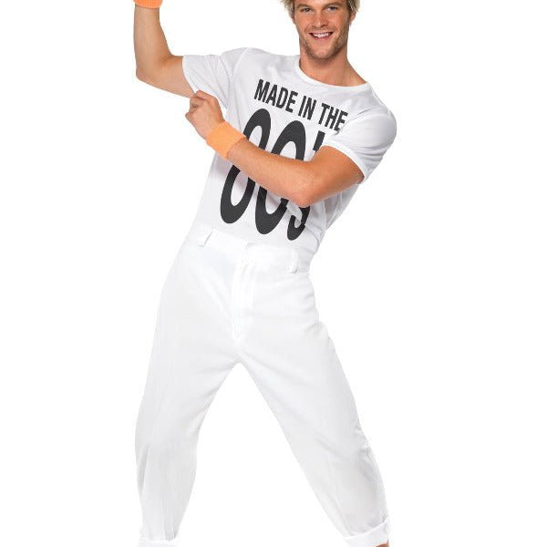 Made in 80s Costume, White - Adult Weekender
