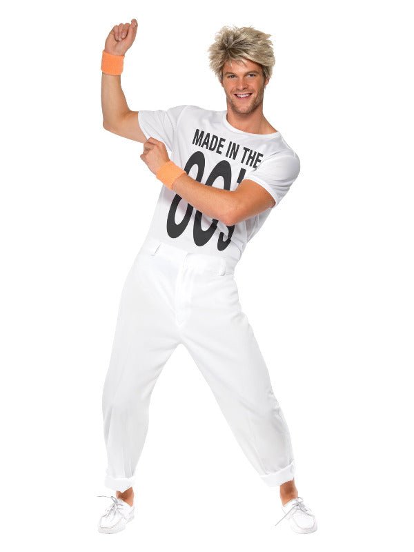 Made in 80s Costume, White - Adult Weekender
