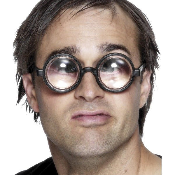 Magnify Your Eyes Bug Eye Specs, Black - Adult Weekender