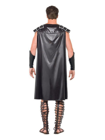 Male Dark Gladiator Costume, Black - Adult Weekender
