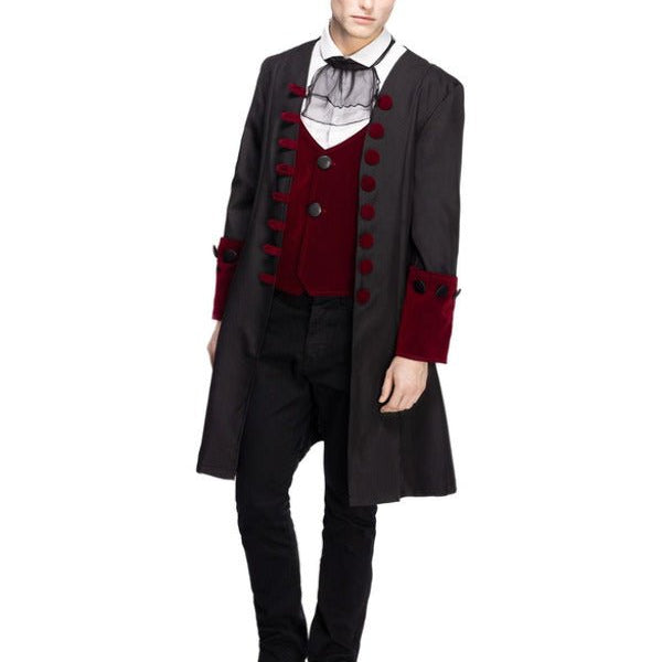 Male Fever Gothic Vamp Costume, Black - Adult Weekender