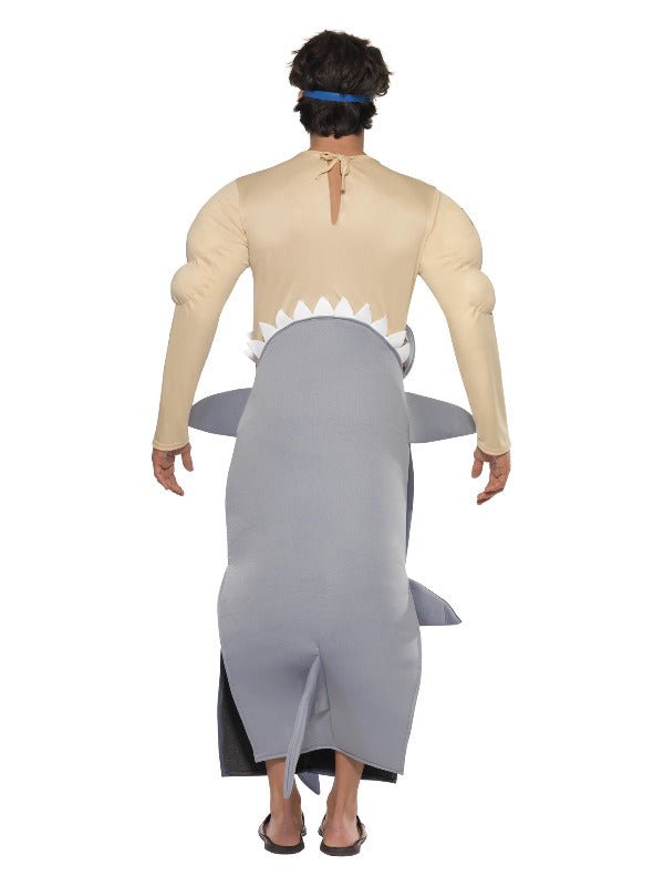 Man - Eating Shark Costume, Grey - Adult Weekender
