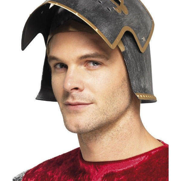 Medieval Crusader Helmet, Silver - Adult Weekender