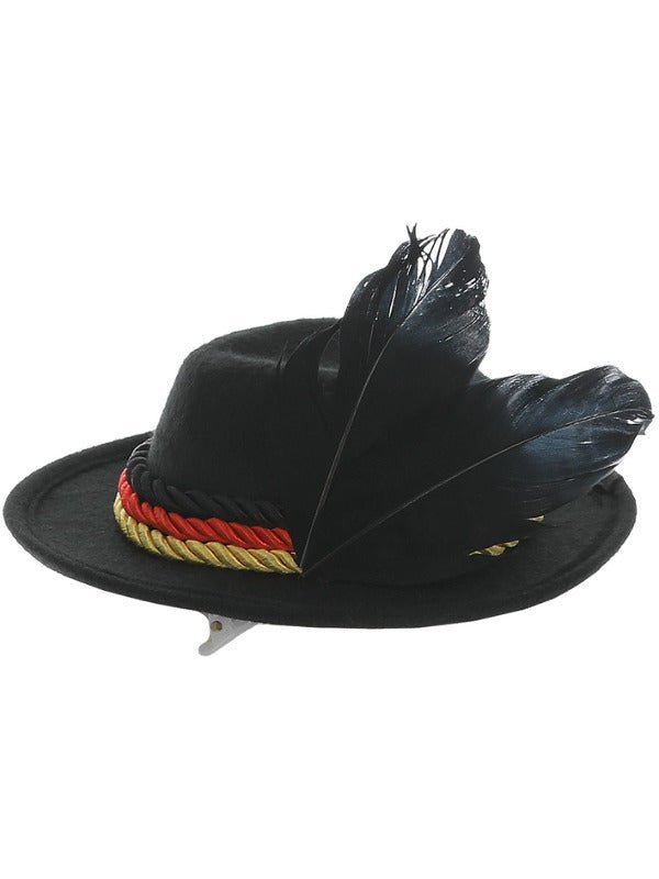 Mini Bavarian Trenker Hat, Black - Adult Weekender
