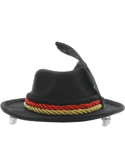 Mini Bavarian Trenker Hat, Black - Adult Weekender