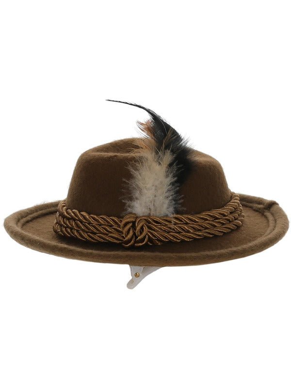 Mini Bavarian Trenker Hat, Brown - Adult Weekender