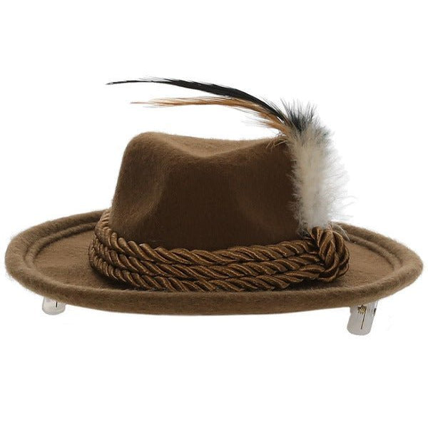 Mini Bavarian Trenker Hat, Brown - Adult Weekender