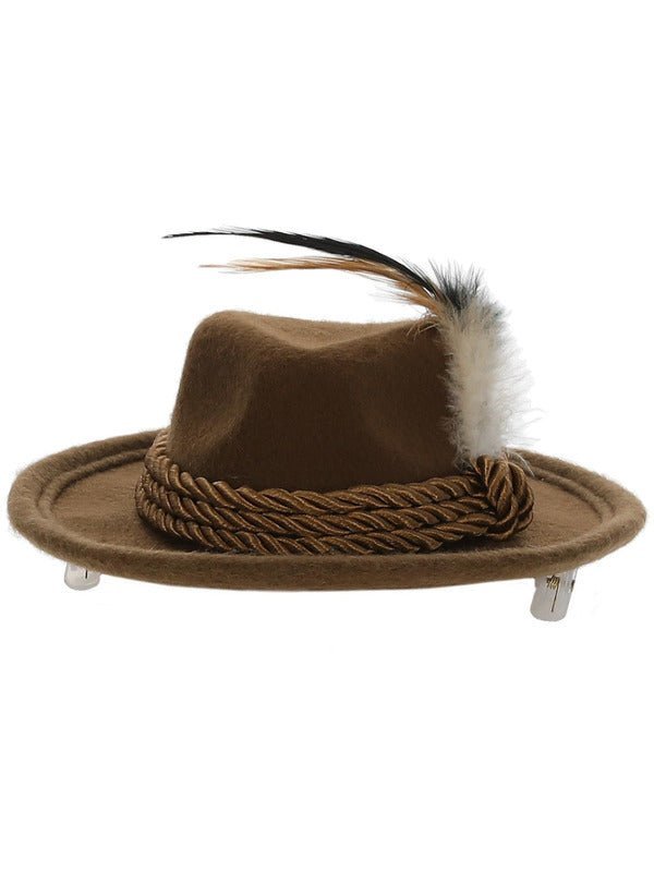 Mini Bavarian Trenker Hat, Brown - Adult Weekender