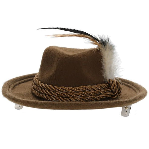 Mini Bavarian Trenker Hat, Brown - Adult Weekender