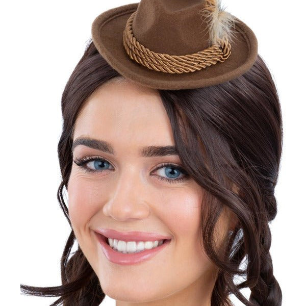 Mini Bavarian Trenker Hat, Brown - Adult Weekender