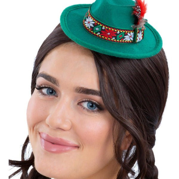 Mini Bavarian Trenker Hat, Green - Adult Weekender