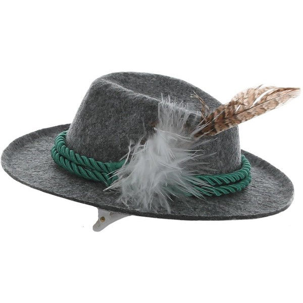 Mini Bavarian Trenker Hat, Grey - Adult Weekender