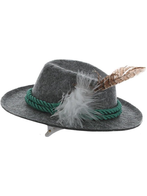 Mini Bavarian Trenker Hat, Grey - Adult Weekender