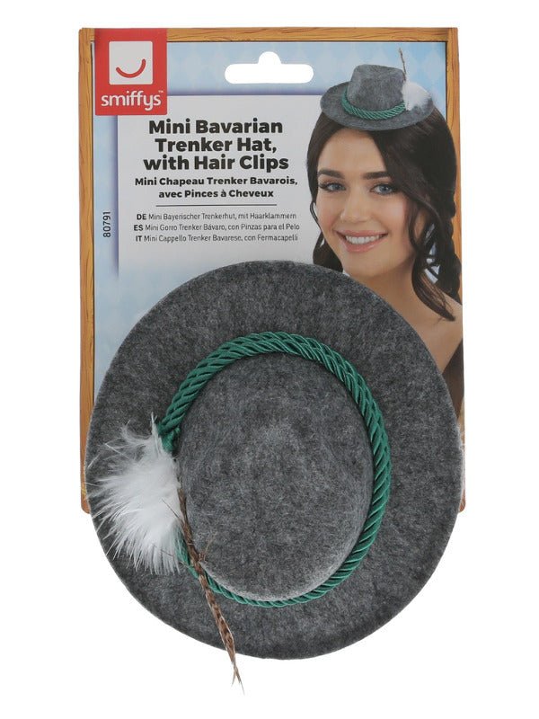 Mini Bavarian Trenker Hat, Grey - Adult Weekender