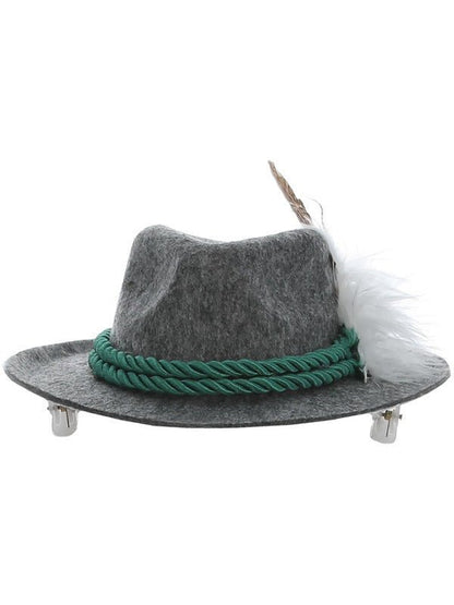 Mini Bavarian Trenker Hat, Grey - Adult Weekender