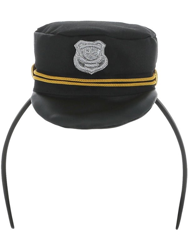 Mini Cop Hat, Black - Adult Weekender