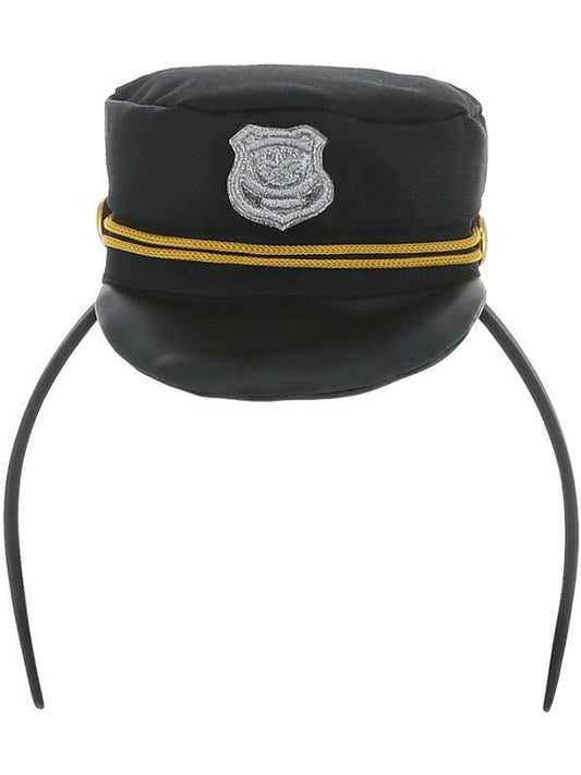 Mini Cop Hat, Black - Adult Weekender