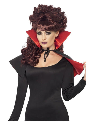 Mini Vamp Cape, Black &amp; Red - Adult Weekender