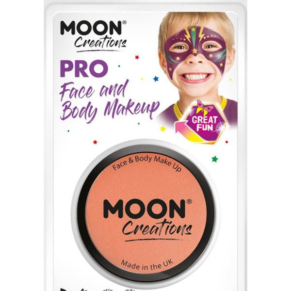 Moon Creations Pro Face Paint Cake Pot, Apricot - Adult Weekender