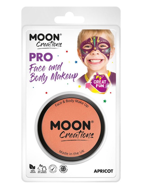 Moon Creations Pro Face Paint Cake Pot, Apricot - Adult Weekender