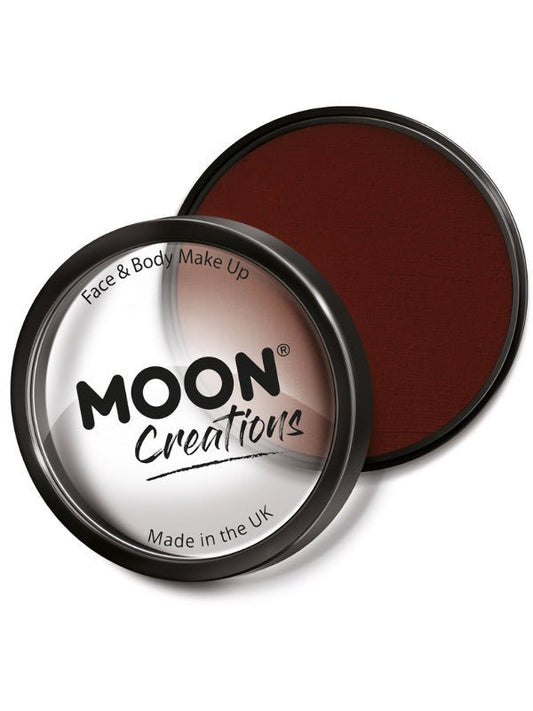 Moon Creations Pro Face Paint Cake Pot, Dark Red - Adult Weekender
