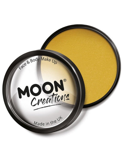 Moon Creations Pro Face Paint Cake Pot, Mustard - Adult Weekender