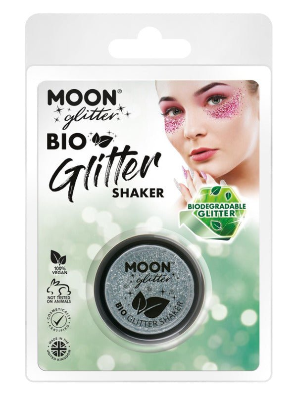 Moon Glitter Bio Glitter Shakers, Silver - Adult Weekender