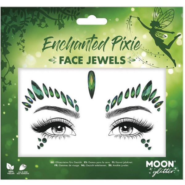 Moon Glitter Face Jewels, Enchanted Pixie - Adult Weekender