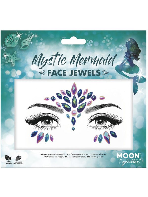 Moon Glitter Face Jewels, Mystic Mermaid - Adult Weekender