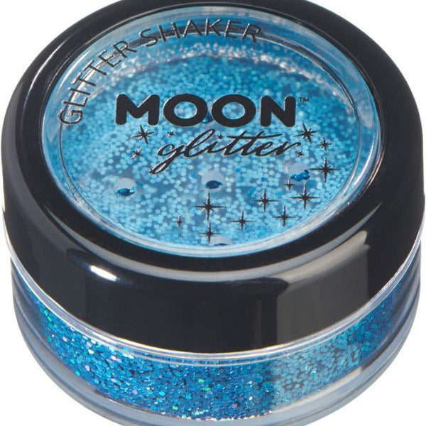 Moon Glitter Holographic Glitter Shakers, Blue - Adult Weekender