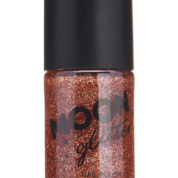 Moon Glitter Holographic Nail Polish, Rose Gold - Adult Weekender