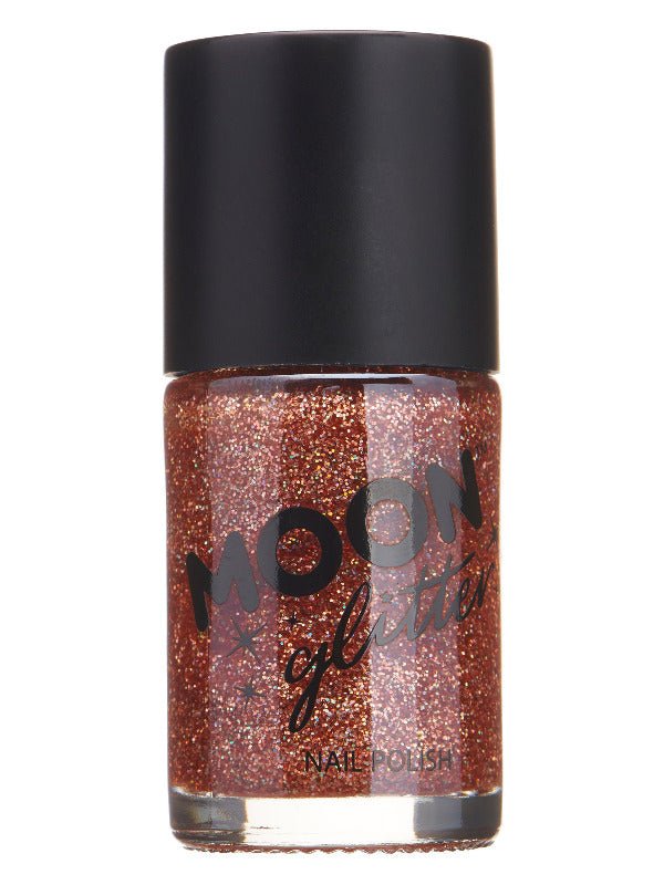 Moon Glitter Holographic Nail Polish, Rose Gold - Adult Weekender