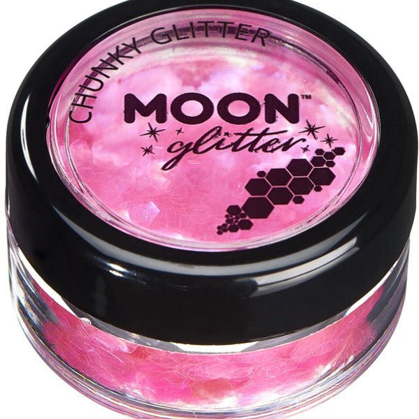 Moon Glitter Iridescent Chunky Glitter, Pink - Adult Weekender