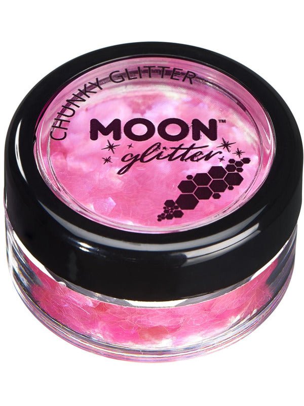 Moon Glitter Iridescent Chunky Glitter, Pink - Adult Weekender