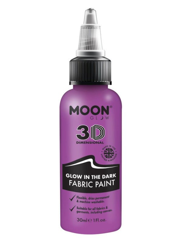 Moon Glow - Glow in the Dark Fabric Paint, Purple - Adult Weekender
