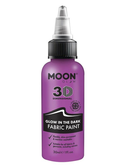Moon Glow - Glow in the Dark Fabric Paint, Purple - Adult Weekender