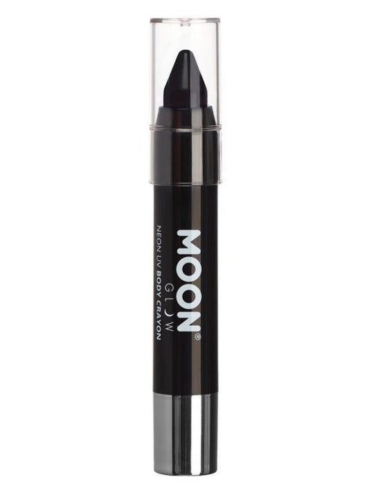 Moon Glow Pastel Neon UV Body Crayons, Black - Adult Weekender
